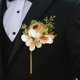 thumbnail image 4 of Ramillete para mujer y hombre mayimx ramo de boda flores artificiales AMARILLO Rosa amarilla Ramilletes de muñeca, 4 of 7