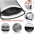 thumbnail image 3 of Fireproof Document Bag 13.4 10.8in Fireproof and Waterproof Money Bag Holder Durable Safe Storage Pouch with Zipper Closure for Cash File Documents Jewelry Passport Valuables Fireproof Money, 3 of 8