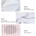 thumbnail image 5 of GZHJMY Pink Stripe Hanging Tie Towels Set of 2, Soft Absorbent Kitchen Hand Towels with Hanging Loops for Kitchen Bathroom Farmhouse Home Decor, 18.2 x 14 Inch Wash Cloths, 5 of 7