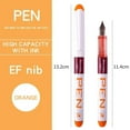 thumbnail image 1 of 0.5mm F /0.38mm EF Extra Fine Nib Disposable Classic Fountain Pens For Writing For Student Office Painting & Creative Projects EF-Orange 12pcs, 1 of 6