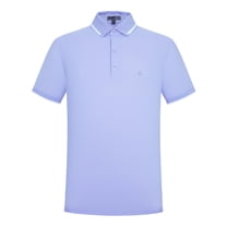 Pro X Gear Men's Premium Golf Polo – Silky Tech Nylon, Cooling, UV-Resistant, Quick-Dry Athletic Shirt for Golf, Tennis, and Casual Wear Lavender X-Large