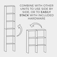 thumbnail image 4 of ClosetMaid Decorative Home Stackable 2-Cube Organizer Storage 31-Inch, Espresso, 4 of 7
