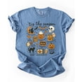 thumbnail image 2 of Tis The Season Halloween Shirt for Women & Teens Tremdy Fall Things Tee Blue Jean Shirt Adult Large, 2 of 4