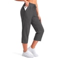thumbnail image 4 of Fantaslook Women Capri Pants High Waisted Drawstring Summer Yoga Pants Workout Cropped Joggers Lounge Pants with Pockets, 4 of 9