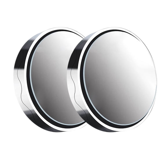 4 Pcs Suction Cup Car Convex Blind Spot Mirror, Blind Spot Mirror with 360° Wide Angle Adjustable, 2" Round HD Glass Convex Rear View Mirrors for Car SUV and Trucks