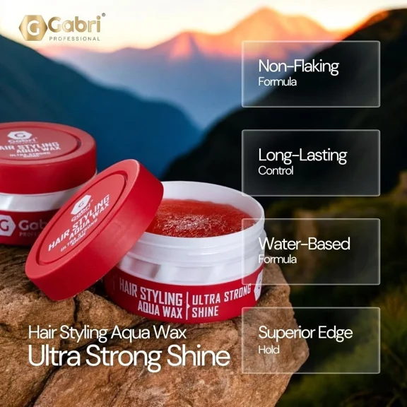 Gabri Hair Styling Wax 150Ml Maximum Control And Long Lasting Ultra Strong Shine