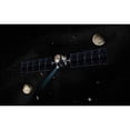 thumbnail image 2 of Artists concept of Dawn spacecraft in orbit around large asteroid Vesta and dwarf planet Ceres Print, 2 of 2