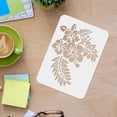 thumbnail image 3 of Flowers Leaf Stencil A4 Size Hawaii Flower Stencil Rectangle Hibiscus Flowers Stencil Reusable DIY Stencil Template for Walls and Crafts (Plastic), 3 of 9
