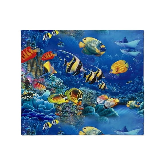 CafePress - Tropical Fish Throw Blanket - Soft Fleece Throw Blanket, 50"x60" for All Ages