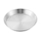 thumbnail image 1 of Plato de cena de metal de acero inoxidable redondo con filtro de aceite para hornear, freír, cocinar y escurrir aceite., 1 of 5