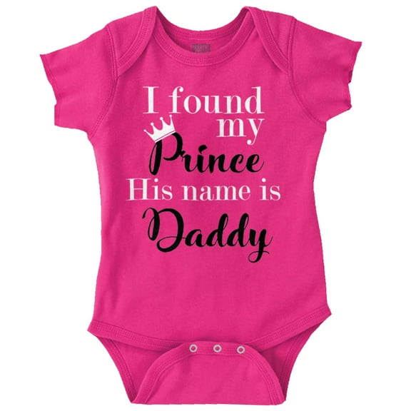 Found My Prince Its Daddy Crown Bodysuit Jumper Girls Infant Baby Brisco Brands 12M