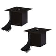 thumbnail image 1 of SIYTUAU Paper Graduation Cap Boxes With Tassels 2 Pack For Candy And Small Gifts Party Favor Container Black, 1 of 7
