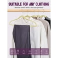 thumbnail image 2 of HOUSE DAY Premium Velvet Hangers, Non-Slip Thin Flocked Felt Hangers, Sturdy Clothes Hangers Heavy Duty Coat Hangers & Suit Hangers, Durable Suit Hangers for Closet Space Saving (20 Pack, Beige), 2 of 8