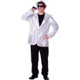 thumbnail image 1 of Silver Sequined Blazer - Size Adult Small, 1 of 4