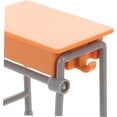 thumbnail image 3 of Miniature School Desk Chair Set 2.01 Inch Dollhouse Classroom Furniture Decoration Realistic Mini School Desk Model for Home Office Display, 3 of 6