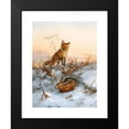 thumbnail image 2 of Carl Gerber 19x24 Black Modern Framed Museum Art Print Titled - Fox and Hare, 2 of 5