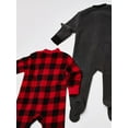 thumbnail image 4 of Hudson Baby Infant Boy Fleece Zipper Sleep and Play 2pk, Christmas Tree, 3-6 Months, 4 of 4