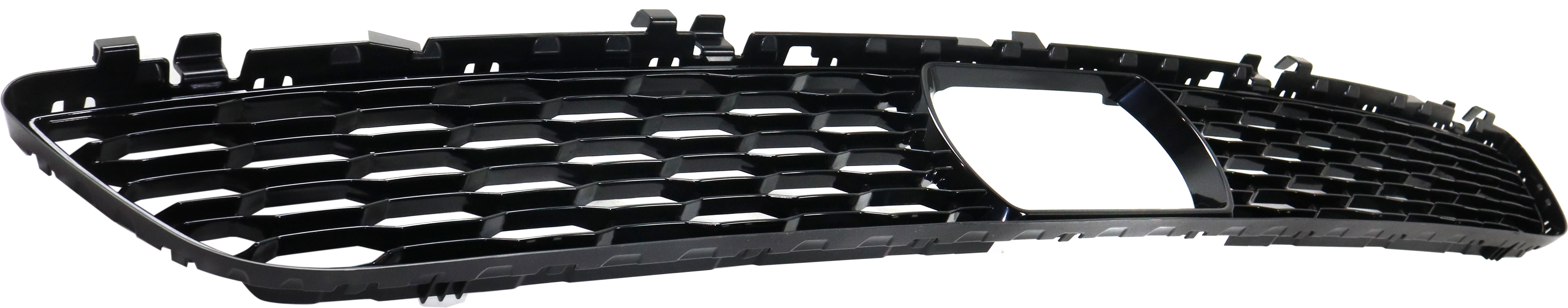 Bumper Grille Compatible With 2017-2021 BMW 530i xDrive Front, Center Black