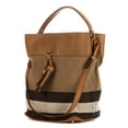 thumbnail image 2 of Pre-Owned Burberry Brown Rucksack Shoulder Bag Check, 2 of 8