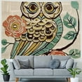 thumbnail image 4 of Orinice Owl Flower Bird Tapestry Wall Hanging Unique Style Graphic Tapestries Home Wall Decor Art for Living Room Bedroom Apartment Farmhouse Dorm 60x50inch, 4 of 6
