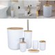 thumbnail image 5 of Set de Accesorios de Baño Sunnimix 6 Piezas Blanco Plato de Jabón, 5 of 6