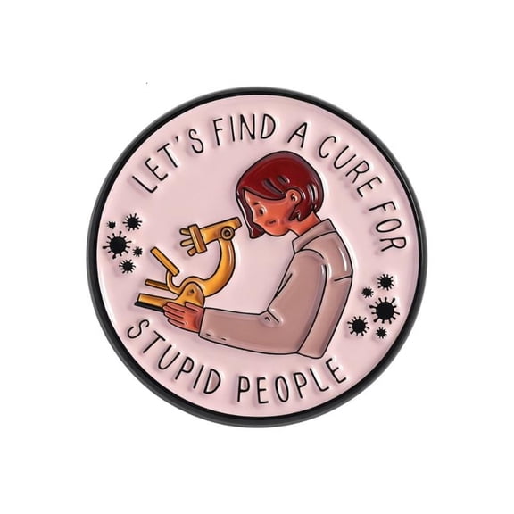CEORPER Let’s Find A Cure For People Brooch Pin Fashion Backpack Lapel Accessory Gift