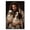 Australian Shepherd, variant on Bulldog Gift - Dogs Breeds Canvas Wall Art - Man Hugging Dog vintage decor - Gallery Wrap Modern Home Art - Gift For Men| Ready to Hang - 16x24 inches