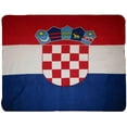 thumbnail image 1 of Croatia Flag Deluxe Polar Fleece Blanket, 1 of 2
