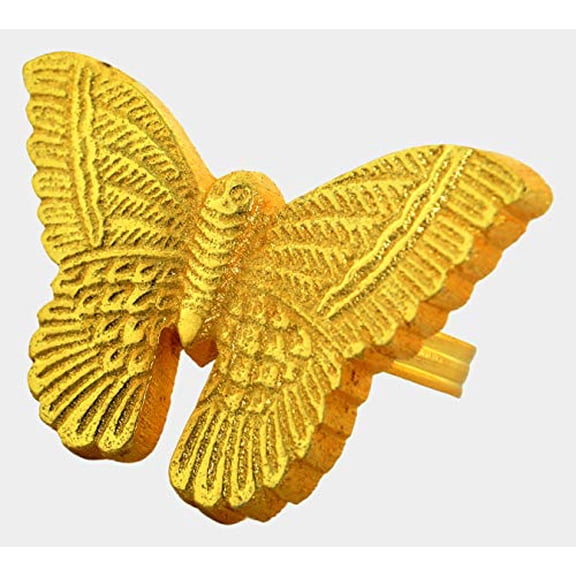 Light & Pro Butterfly Metal Napkin Rings For Christmas Party Decoration Dinning Table Occasion Everyday Family Gatherings - A Beautiful Emphasize To Your Dining Table Décor - Gold - Pack Of 12
