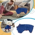 thumbnail image 2 of CICRKHB Dog Clothes Dog Cat Super Fast Drying Bath Towel Easy to Apply Towel Used to Dry Your Pet After A Bath or Swim Pet Supplies Blue, 2 of 8