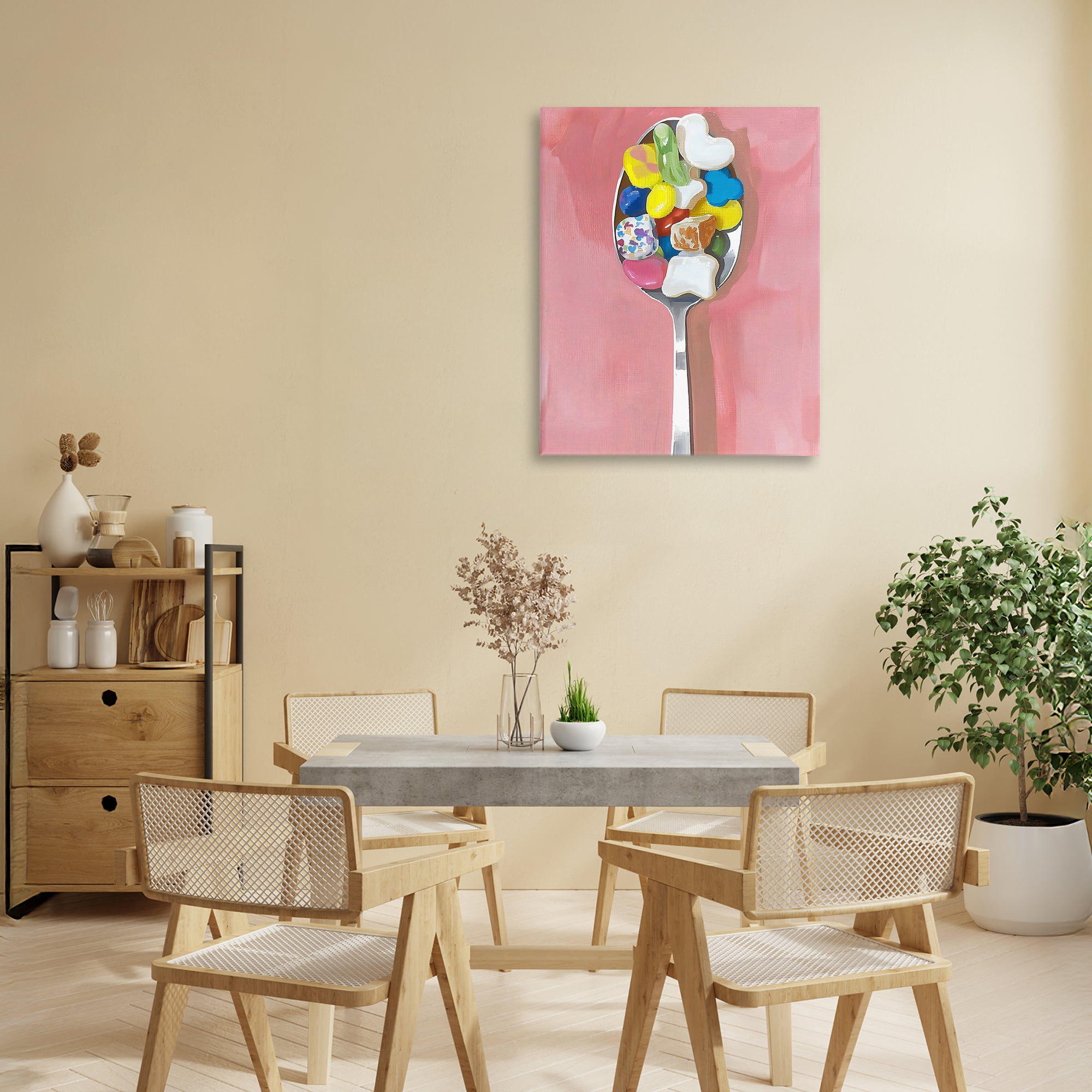 Stupell Industries Nostalgic Fun Breakfast Spoon Canvas Wall Art, design by The Prints Vibe