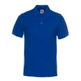thumbnail image 5 of Men's 100% Cotton Knitted Polo Shirt Short Sleeve Classic Casual T-Shirt in 15 Colors, 5 of 15