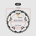 thumbnail image 3 of Narrow Wide Tooth Chainring for Enhanced Stability on Road Bikes at 110BCD Size, 3 of 8