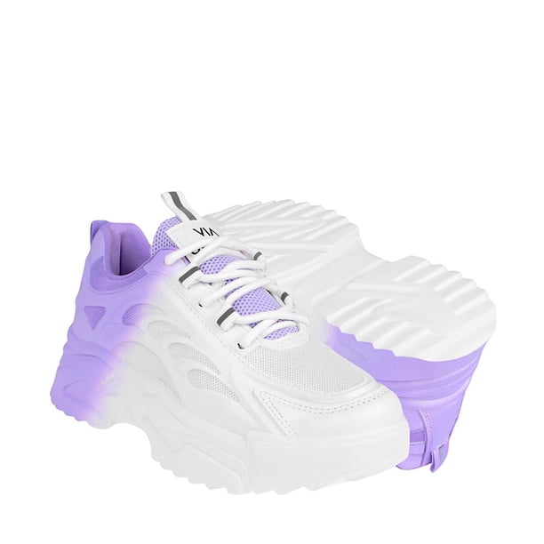 TENIS CASUALES DAMA VIA URBANA 6281 SIMIPIEL BLANCO