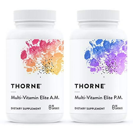 Thorne Research - Multi-Vitamin Elite - A.M. and P.M. Formula to Support a High-Performance Nutrition Program - 180 Capsules