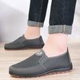 thumbnail image 5 of Men Shoes Spring Summer Breathable Mesh Walking Shoes Asakuchi Casual Shoes 7.5 Grey, 5 of 7