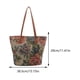 thumbnail image 2 of Bolso de mano de lona floral para mujer, bolso de hombro a la moda, todo combinado para viajes al aire libre, 2 of 8