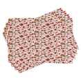 thumbnail image 1 of Ambesonne Christmas Place Mats Set of 4, Cartoon Santa Claus, Standard Size, Multicolor, 1 of 6