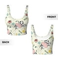 thumbnail image 5 of PAYOHTO Women's Sports Vest Cute Cows Kawaii Quick-drying Breathable Lightweight Elastic Exercise Daily Wear Summer Gift, 5 of 10