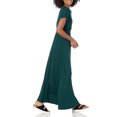 thumbnail image 2 of Baywell Long skirt Solid Color Dress Loose Dress Adjustable Waist V Neck Leisure Dress, 2 of 7