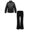 thumbnail image 2 of YiZYiF Boys Shiny Long Sleeve Button-Down Shirt and Flared Pants Disco Hip Hop Latin Jazz Dance Set Black 8, 2 of 6