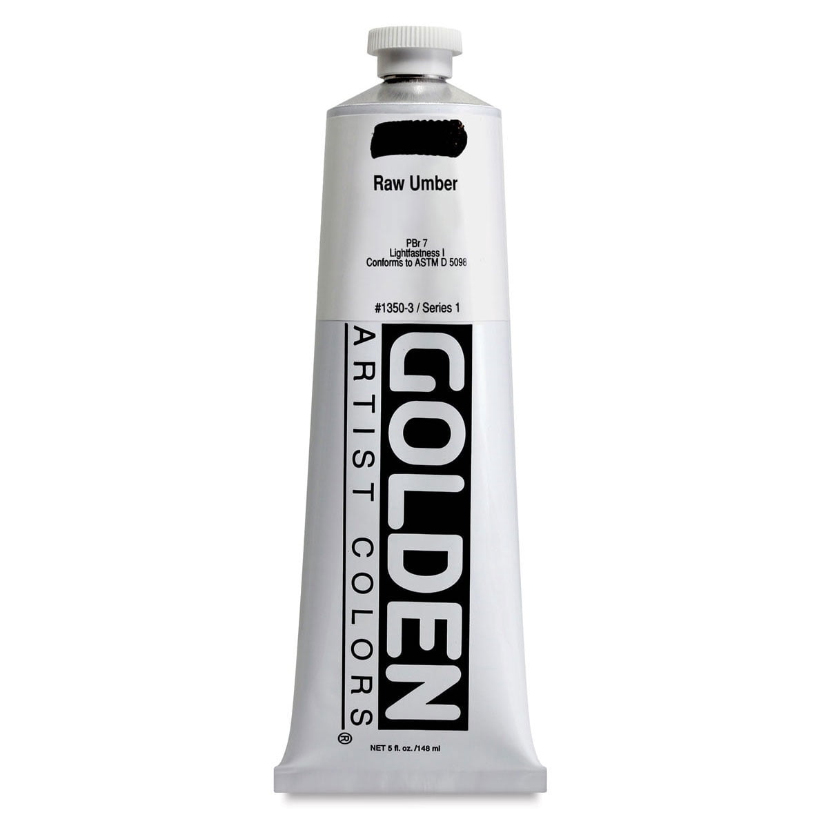 Golden Heavy Body Artist Acrylics - Raw Umber, 5 oz Tube