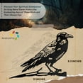 thumbnail image 4 of Metal Raven - Artistic Blackbird Silhouette, Outdoor Decor for Garden, Patio, Yard - Ornament for Home, Lawn, Gate, Fence - Black, 4 of 9