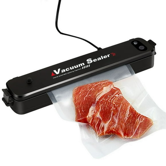 Mini Vacuum Sealer Vacuum Automatic Sealing Machine Household Food Sealing System Portable Food Preservation Machines Durable Vacuum Packer with 15 Sealing Bags, Black