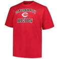 thumbnail image 2 of Men's Profile Red Cincinnati Reds Big & Tall Heart & Soul T-Shirt, 2 of 3