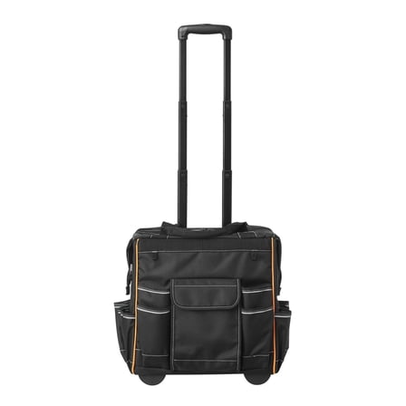 Rolling Tool Bag 25 Pockets Heavy Duty Tool Bag on Wheels