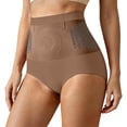 thumbnail image 2 of JULMCOMO Fat Burning Shorts Micro Particle Sculpting Workout Athletic Shorts Thermogenic Tummy Control High Waisted Yoga Pants Butt Lifting Panties Khaki XL, 2 of 5