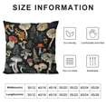 thumbnail image 6 of JRXY Botanical Forest Mushroom Soft Throw Pillow Cover, Colorful Toadstool Mushroom Decorative Pillowcase, Cottagecore Mushroom Farmhouse Decor Decorations for Sofa Living Room White, 6 of 6