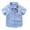 Blue, variant on XBASW 2-10T Boys Summer Shirt Short-Sleeved Dress Shirt Cartoon Printed Blouses Tops for Baby Toddler Kids