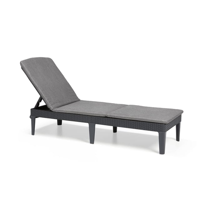 Keter Camastro Jaipur Cojin, Ratán Sintético, Reclinable, Diseño Ergonómico Y Resistente A La Intemperie, para Jard&iacut